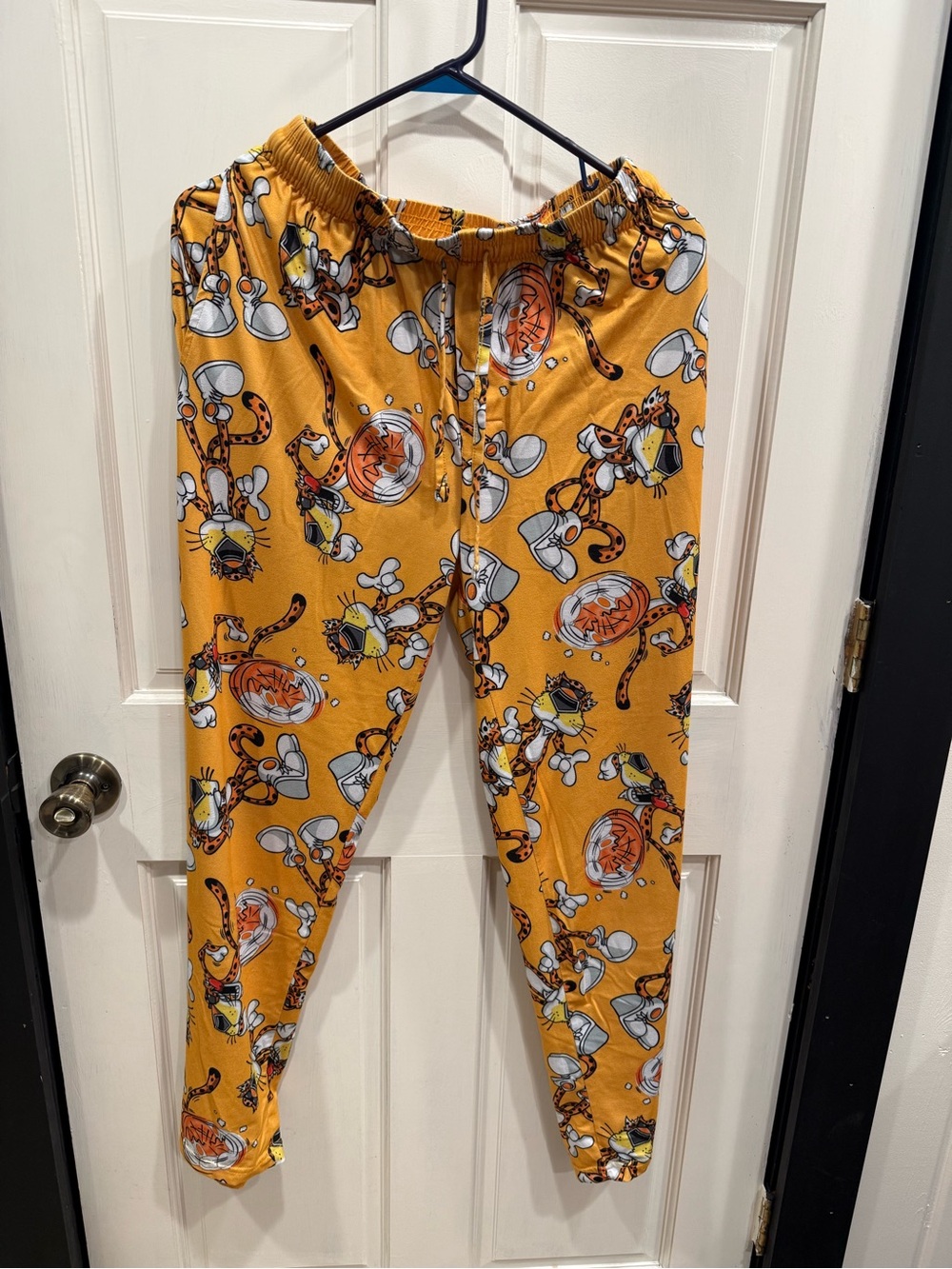 Kids' Yellow Cartoon Tiger Pajama Pants